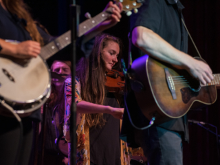 The Hunts performing at the Midwest Theater on September 13, 2018.